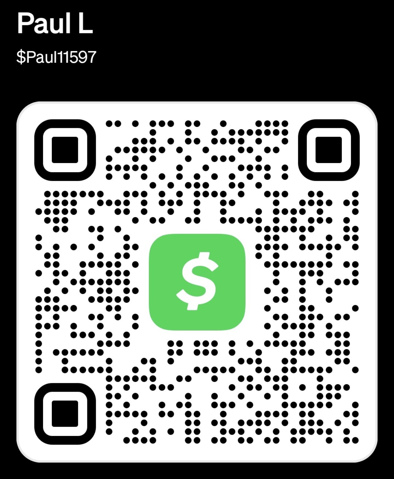 CashApp QR $Paul11597